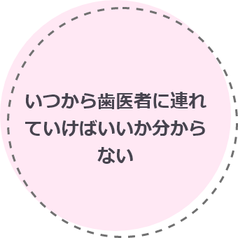 いつから歯医者に行かせばいいか分からない